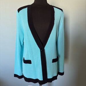 Misook baby blue sweater